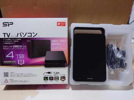 外付けHDD 4TB 3.5インチ USB3.0/2.0対応 シリコンパワー