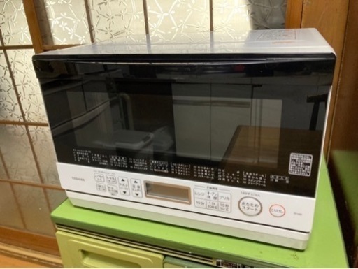 オーブンレンジ 石窯オーブン 23L グランホワイト TOSHIBA 角皿式スチーム  ER-V60