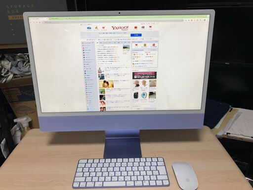 ★M1 iMac 24インチ 8GB 8コアGPU 画面割れあり