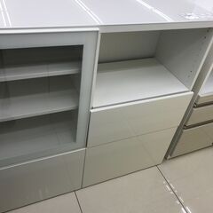 ★ジモティ割あり★ IKEA レンジボード ホワイト H104×...