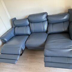 【かなり美品】本革電動ソファ