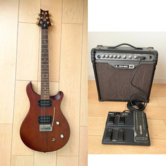 PRS(ポールリードスミス）製ギターSE &KORGギターアンプ...