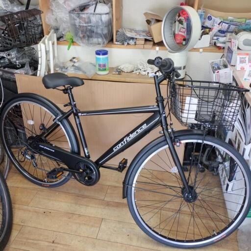 [在庫切れ 同値でお取寄せ可能です]新車 有名チェーン店さんと値段比べて見て下さい。クロスバイク CONFIDENCE CDS76A 27インチ 6段ギヤ オートライト