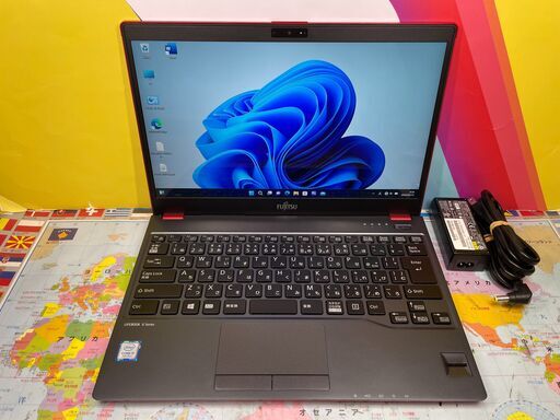 JC03246 希少赤色　富士通 512GB FMV LIFEBOOK U938/S タッチ液晶 極美品 ノートパソコン