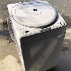 SHARP 縦型洗濯機 ES-TX8G　8kg 乾燥機能付き 2...