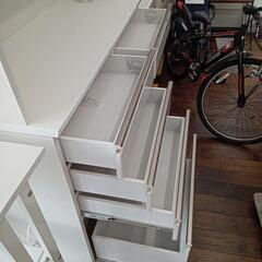 ★値下げしました❗【マナベ】レンジボード　家具 収納家具 食器棚、キッチン収納　幅約120CHN 10万円位で購入　💳自社配送時🌟代引き可💳※現金、クレジット、スマホ決済対応※   