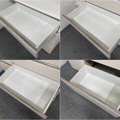 ニトリ/NITORI キッチンボード Nポスティア120KB ハイグロス ソフトクローズ  ホワイト 食器棚 中古家具 店頭引取歓迎 R8147