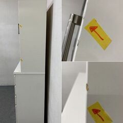 ニトリ/NITORI キッチンボード Nポスティア120KB ハイグロス ソフトクローズ  ホワイト 食器棚 中古家具 店頭引取歓迎 R8147