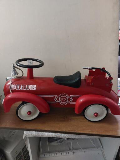 (希少)HOOK\u0026LADDER　アルタバーグ 消防車キッズカー　インテリアおもちゃ　アメリカ乗用玩具
