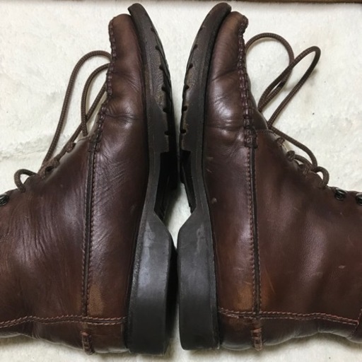 正規品 ルイヴィトン レザーモカシンブーツ 26cm ダークブラウン