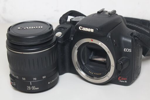 【ジャンク品】Canon/EOS Kiss Digital N/レンズ付き/デジタル一眼 ⑥