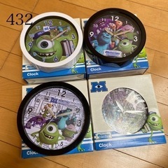 モンスターズインク / 壁掛け時計 / 4つ / 新品未使用