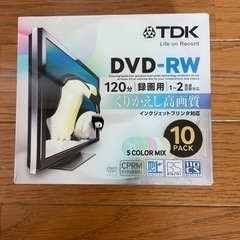 繰り返し録画可能なDVD-RW10枚