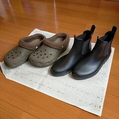 レインブーツとクロックス