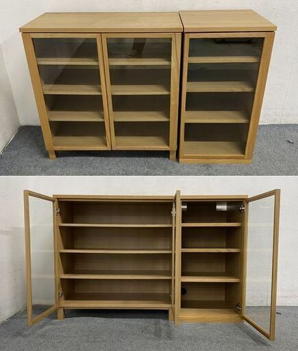 無印良品 木製キャビネット 無印良品/MUJI 木製キャビネット 2個セット