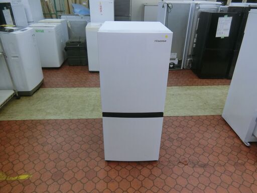 ID 068973　冷蔵庫２ドア　134L　ハイセンス　２０２１年　HR-D1303