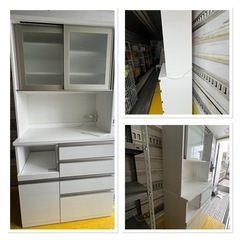 家具 収納家具 食器棚 油圧式 キッチン収納 キッチンボード