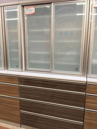 綾野製作所  食器棚 ﾜｲﾄﾞ 【リサイクルモールみっけ柏】