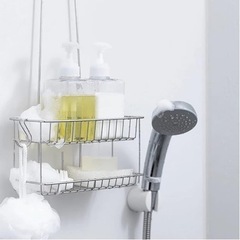 【風呂収納】無印の吊して使えるステンレスシャワーラック