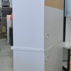 レンジボード 白 W100×D42.5×H202cm ニトリ 組み合わせキッチンボード