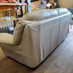 4/21（日）来店予定【愛品倶楽部柏店】Leatherworld 総本革 ワイド2Pソファ 