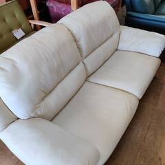 4/21（日）来店予定【愛品倶楽部柏店】Leatherworld 総本革 ワイド2Pソファ 