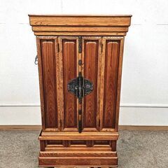 大型仏壇 彫刻 高級感 引き出し付き 仏具 供養 和風 木目柄 鳥の彫刻 和室 豪華