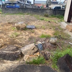 無料です。残土、庭石、ガーデニング