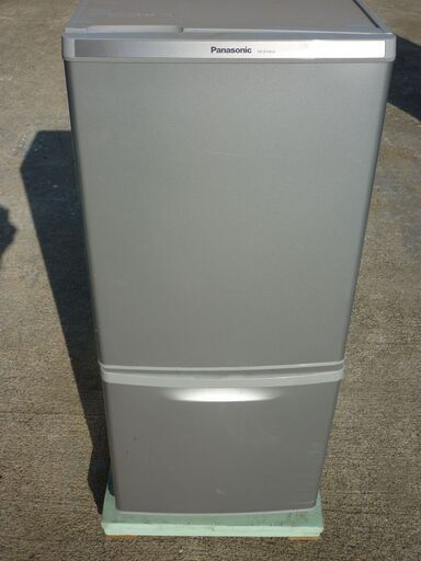 USED ２ドア冷凍冷蔵庫 パナソニック 138㍑ 2016年製 NR-B148W-S シルバー 清掃済み 動作確認済み