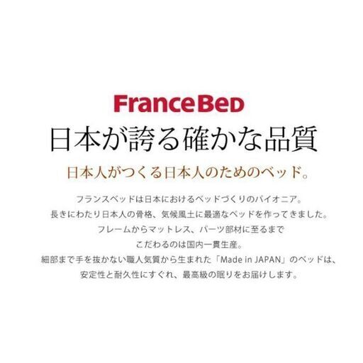 未使用訳あり　フランスベッド　高密度連続スプリングマットレス　シングル　マルチラススーパースプリング　高通気性　防ダニ・抗菌防臭加工　日本製