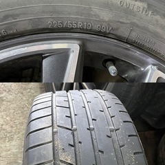 今週末まで　マツダ　19インチ　CX-5 純正　夏タイヤ　アルミ　ホイール