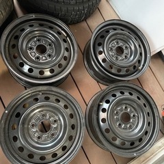 15×6J 鉄 ホイール 4本セット PCD114.3