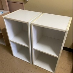 カラーボックス　二つセット　家具収納　家具