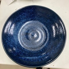 ロ2404-463 karu ecle 深皿 ブルー 中古美品