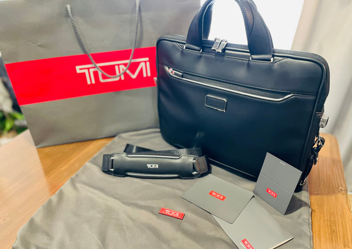【美品】TUMI リンカーン　ブリーフケース　オールレザー（革）
