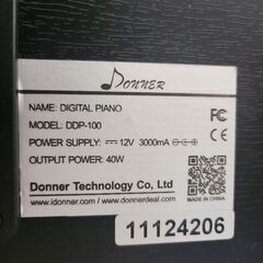 【使用頻度少・美品】Donner　電子ピアノ　DDP-100