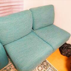 美品コーナーソファ+スツール