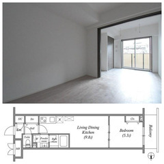 ★新築に住む！練馬のペット可1LDKマンション♪初期費用抑え目で...