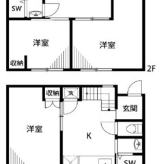 渋谷区代々木　戸建2階建　賃料2５万　民泊可能物件