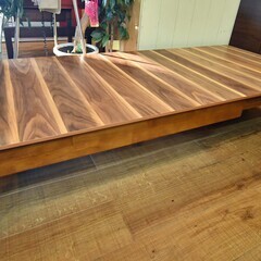 ○アウトレット特価品○近郊配送格安可○ウォールナット 3段伸長式 ロー