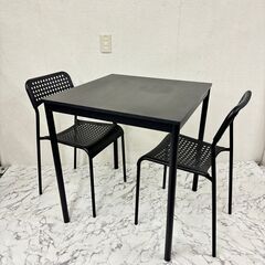  17080  IKEA ダイニングテーブルセット　3点セット ...