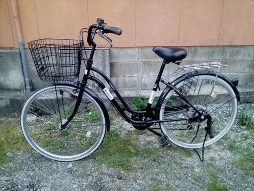 26インチ6段変速シティサイクル、中古品