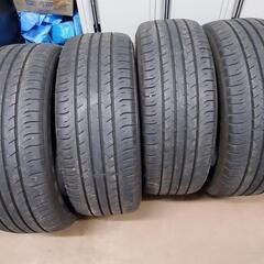 【値下げ】中古夏タイヤ4本セット 215/55R17 ダンロップ...