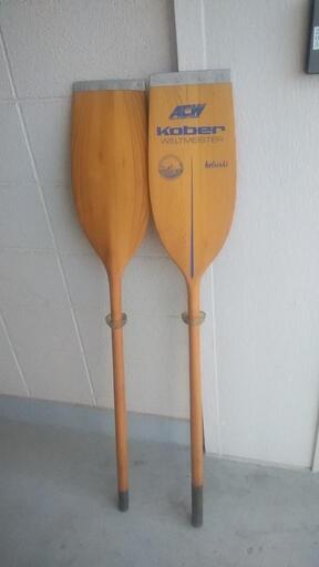 木製カヌーパドル