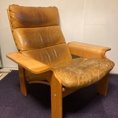 60〜70’s 本革 ラウンジチェア     ロイズアンティークス LLOYD'S  ビンテージ家具 ソファ 1人用ソファ