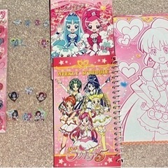 プリキュア　シール　メモ帳　セット