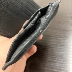 ✨PRADA/二つ折り財布/黒/プラダ【中古】✨
