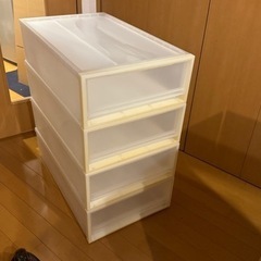 【無印良品】プラスチック 収納ボックス×4個