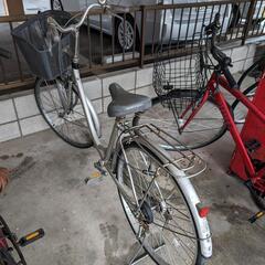 パンクした自転車