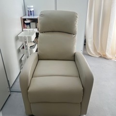 家具 椅子 ダイニングチェア　リクライニングチェア　ホワイト　３段ラックセット